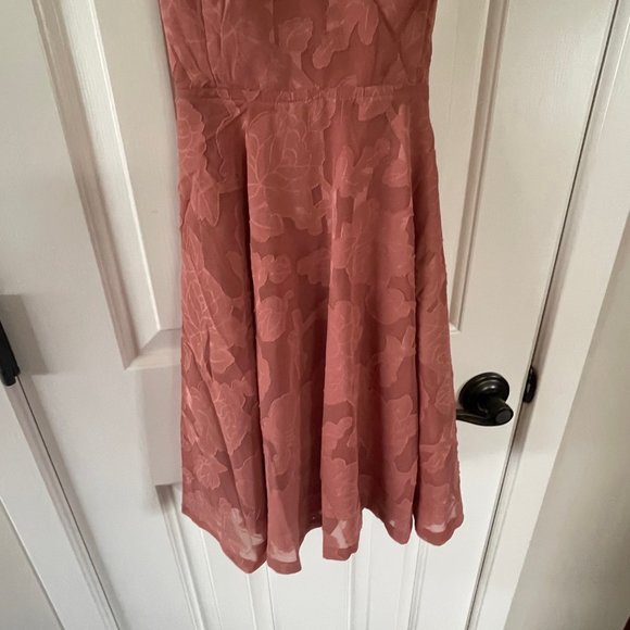New Lulus Days of Beauty Vintage Rose Burnout Floral Skater Dress Size XS P3 - Picture 6 of 11